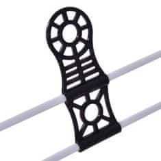 Northix Podesivi metalni stalak za sušenje odjeće s policama za cipele, 12 kg nosivosti