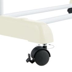 Northix Baršunasti puf s prostorom za pohranu, tamnoplava navlaka, zlatni okvir