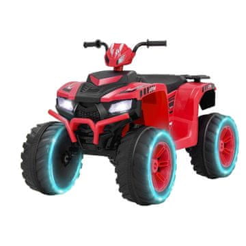 Northix Električni Quad za djecu 24V crveni s bežičnom vezom i LED zaslonom
