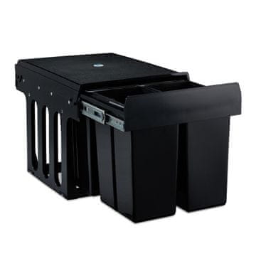 Northix Sistem za sortiranje odpadkov z 4 plastičnimi kantami pod pult