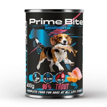 PRIME PRIME BITE Monoprotein Pastrva & slatki krumpir - mokra hrana za pse - 400g