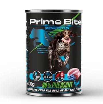 PRIME PRIME BITE Monoprotein fazan s bobičastim voćem - mokra hrana za pse - 400g