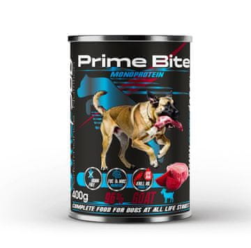 PRIME PRIME BITE Monoproteinska kozletina s ciklom - mokra hrana za pse - 400g