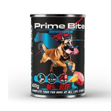 PRIME PRIME BITE Monoproteinska Govedina s mrkvom - mokra hrana za pse - 400g