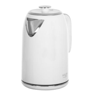 Electric Adler AD 1341 električno kuhalo za vodu, 1.7 L, bijelo, 2200 W