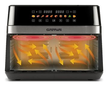 G3 G3 Ferrari G10223 friteza na vrući zrak dvostruka 12 L 2200 W crna/nehrđajući čelik