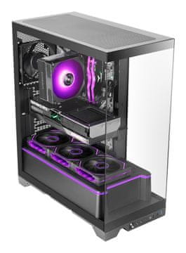 Tac Mars Gaming MCPRISMA Midi Tower kućište za računalo, crno