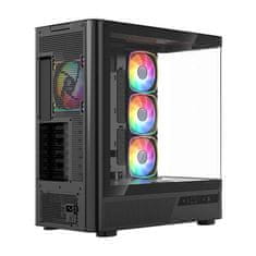 Modecom MODECOM Volcano AQ200 ARGB PC kućište Midi, crno