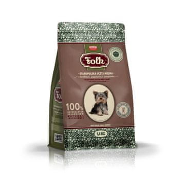 Folk FOLK Mali psi Tradicionalna poljska mesna gozba - kunić, janjetina i prepelica - suha hrana - 1,6 kg