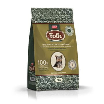 Folk FOLK Hrana za pse malih pasmina, pačje meso, kunić, jabuka, mažuran, 7kg