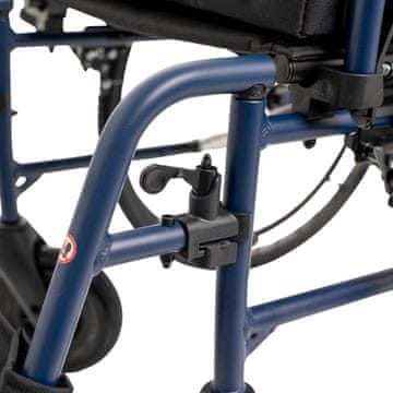 MDH Lagani aluminijski invalidski kolica NAVY1 46 cm, crna