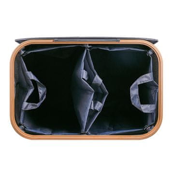 Northix Kupaonski set od 5 dijelova – brušeni nehrđajući čelik, polirano srebro