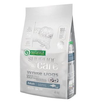 NATURE'S PROTECTION Superior care White Fish losos i bijela riba za male i mini pse, 4 kg
