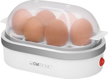 Clatronic Clatronic Kuhalo za jaja EK 3497, 6 jaja, 400 W, Bijela/Siva
