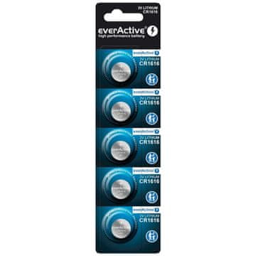 slomart Litijska baterija mini everActive CR1616 - blister 5 komada
