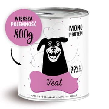 Paka Zwierzaka PAKA ZWIERZAKA Pepe Teletina - mokra hrana za pse - 800g