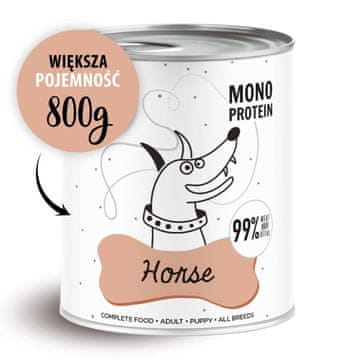 Paka Zwierzaka PAKA ZWIERZAKA Pepe Horse mokra hrana za pse, 800 g