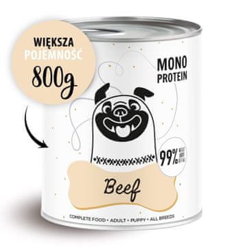 Paka Zwierzaka PAKA ZWIERZAKA Pepe Govedina za pse, mokra hrana, 800g