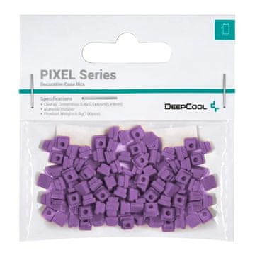DEEPCOOL DeepCool PIXEL Universal Držači za kućište, gumeni, ljubičasti, 100 kom.