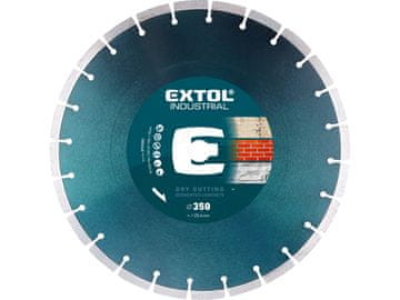 Extol Industrial Dijamantna rezna ploča (8703082) diamond segment cutting disc for CONCRETE, 350x25.4mm, dry and wet cutting