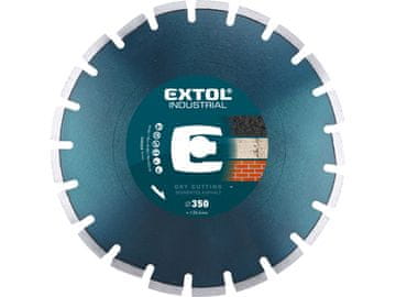 Extol Industrial Dijamantna rezna ploča (8703092) segmented diamond cutting disc for ASPHALT, 350x25.4mm, dry and wet cutting