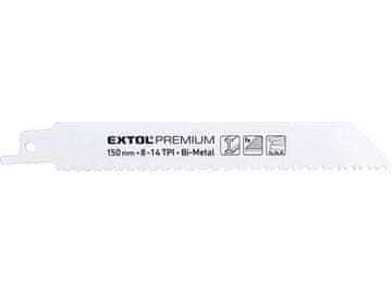 Extol Premium Listovi pile s repovima 8806205 saw blades tails 3pcs, 150x19x0.9mm, Bi-metal
