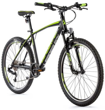 Leader Fox Leader Fox MXC 26 brdski bicikl za dječake 14”, alu okvir, crno/limeta zeleni