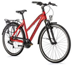 Leader Fox Leader Fox Ferrara 28" Žensko Trek Bicikl, Crveni, LED Svjetla, 8 Brzina