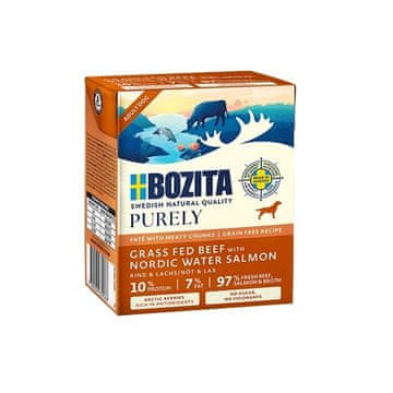 Bozita BOZITA Purely Paté Duoprotein Govedina i losos - mokra hrana za pse - 370g
