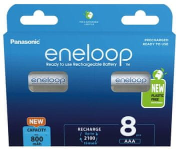 slomart PANASONIC ENELOOP AAA 800 mAh punjive baterije (8 kom)