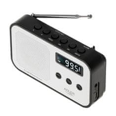 RADIO Radio sat Adler AD 1907, Bijeli/Crni