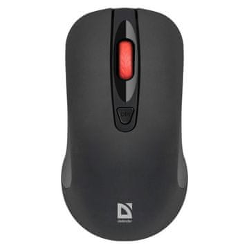 slomart Tihi miš DEFENDER NEXUS MS-195 RF, ergonomska, crna