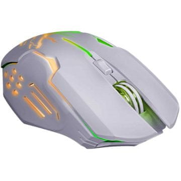 slomart DEFENDER GM-511 KATANA RF bežični miš, bijeli, 3200dpi