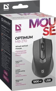 slomart DFN Optički miš MB-270, desnoruki, crni, USB