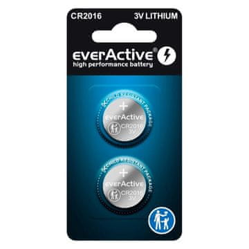 slomart Litijske baterije mini everActive CR2016 blister 2 komada