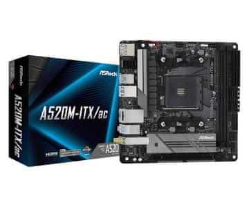 Asr ASRock A520M-ITX/ac matična ploča Socket AM4 micro ATX