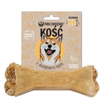 Paka Zwierzaka PAKA ZWIERZAKA Kost s kozjim mesom XL 17 cm - poslastica za pse - 115g