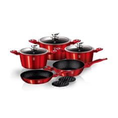 Berlingerhaus Set posuđa BH 1222 10 ks Metallic Line red