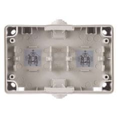 EMOS Zidna utičnica A1397.1 wall-mounted double 16A/250V IP44