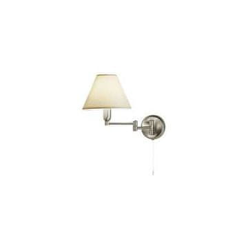 Kolarz Zidna lampa (264.61.6) WL HILTON, Nickel, gebürstet / Color, 1 flg., E14, 40W, IP20, L 24cm, W 22cm, A 20-36cm