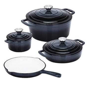 CS Solingen Set posuđa CS-067465 litinová Xanten 7 ks black