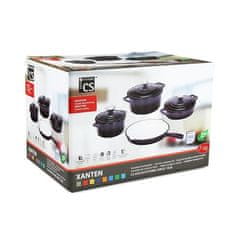 CS Solingen Set posuđa CS-067465 litinová Xanten 7 ks black