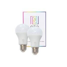 Immax LED žarulja LED bulb Neo E27 8.5W RGB 2pcs LED bulb, E27, 230V, A60, 8.5W, warm white + RGB, dimmable, 806lm, Zigbee Dim, 2pcs 07004B