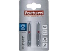 KITO Križni vrh 4741211 cross bit set of 2, PH 1x50mm, S2, FORTUM- , cross bit set of 2, PH 1x50mm, S2, FORTUM- , S2