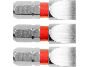 KITO Plosnati vrh 4741108 flat tip set 3pcs, 8x25mm, S2, FORTUM- , flat tip set 3pcs, 8x25mm, S2, FORTUM- , S2