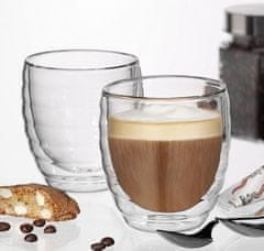 Kela Staklo KL-12411 Cappuccino glasses CESENA set of 2, 200 ml