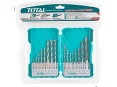 Total Bušilice TACSDL11601 Drill bits, combination set, 16pcs, 16pcs drill bits for iron, concrete and wood