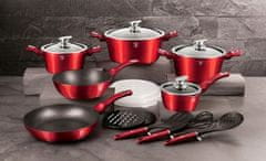 Berlingerhaus Set posuđa BH-7035 18 ks Burgundy Metallic Line