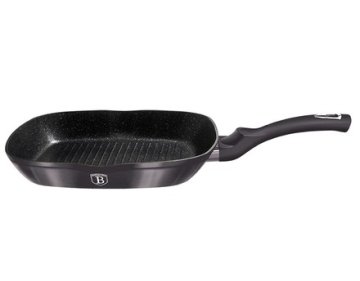 Berlingerhaus Tava za roštilj s mramornom površinom BH-6901 28 cm karbonska PRO linija