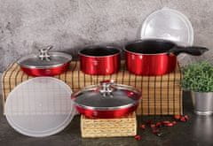 Berlingerhaus Set posuđa BH-6145 9 ks Burgundy Metallic Line